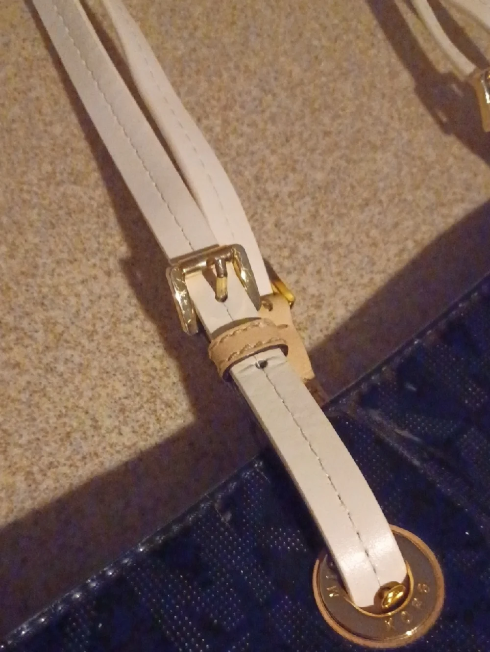 > Michael Kors Black and Cream Monogram Tote